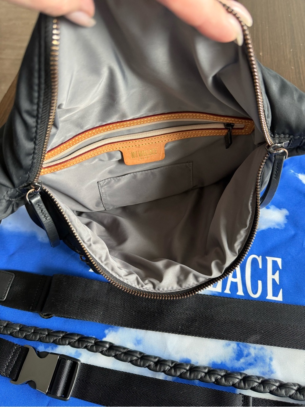 MZ Wallace Bowery Sling in black - Picture 5 of 11